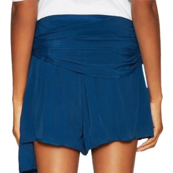 $128 Free People Wrap Style Silk Short Feaux Skirt - Picture 4 of 12